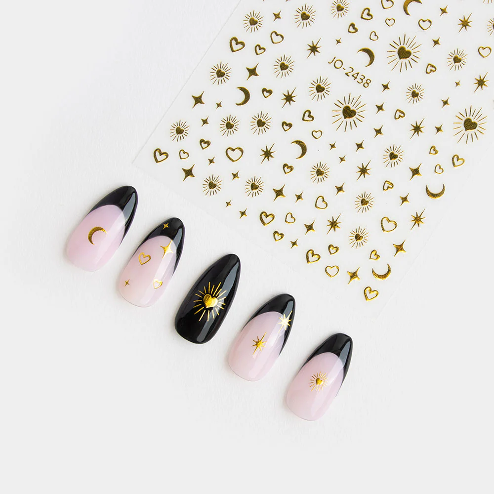 Gold Celestial Nail Stickers