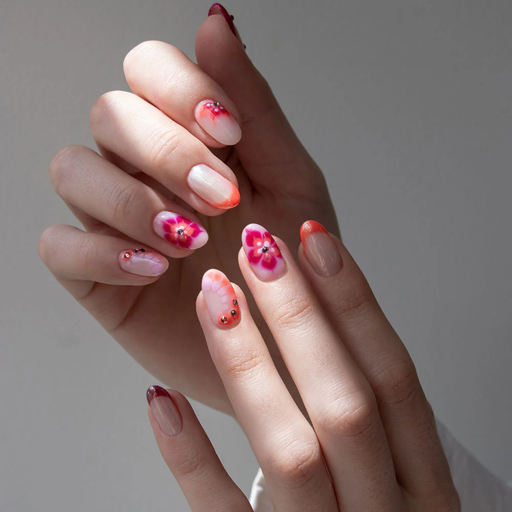 Purple Rhinestone Nail Art Set - Image 3