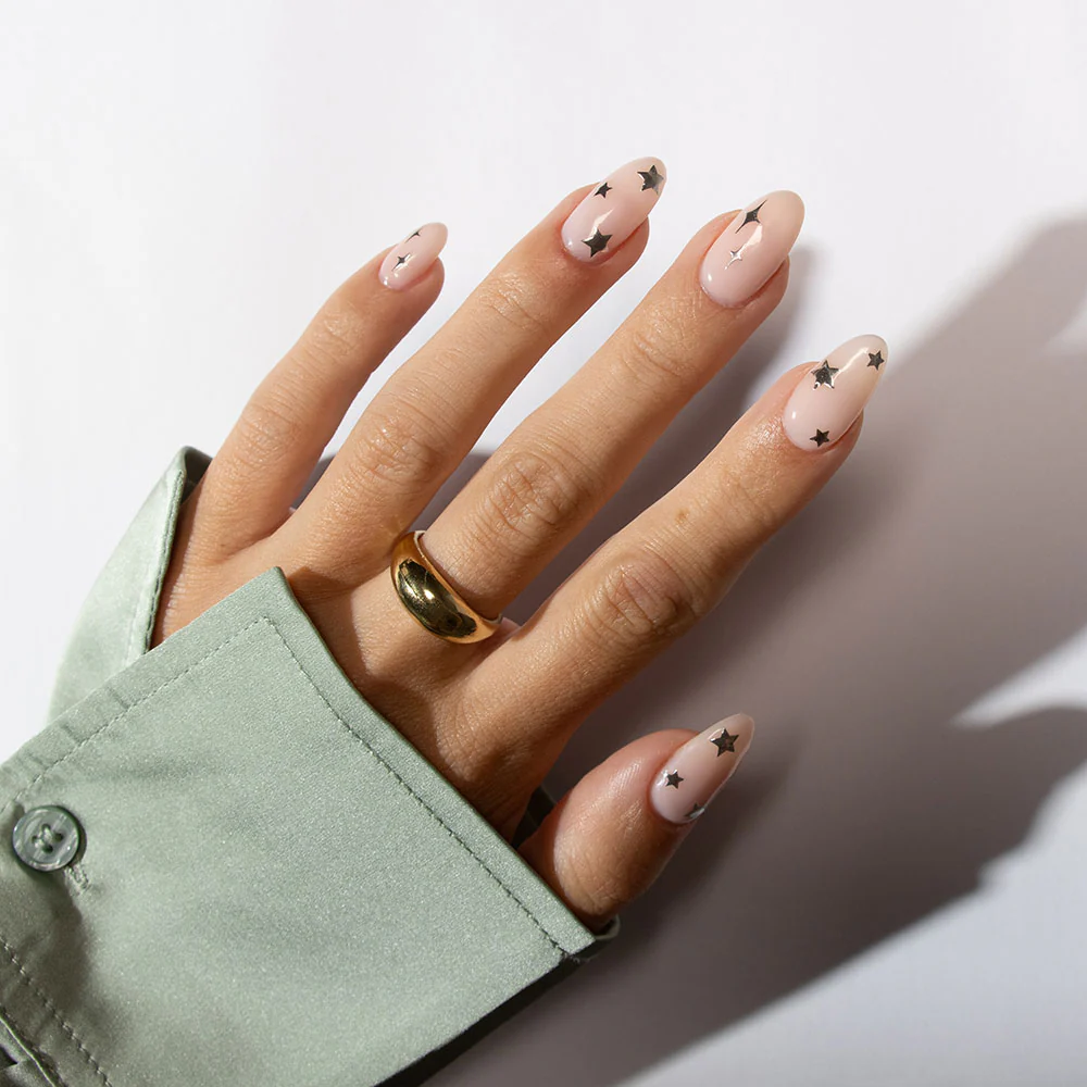 Silver Star Nail Stickers - Image 2