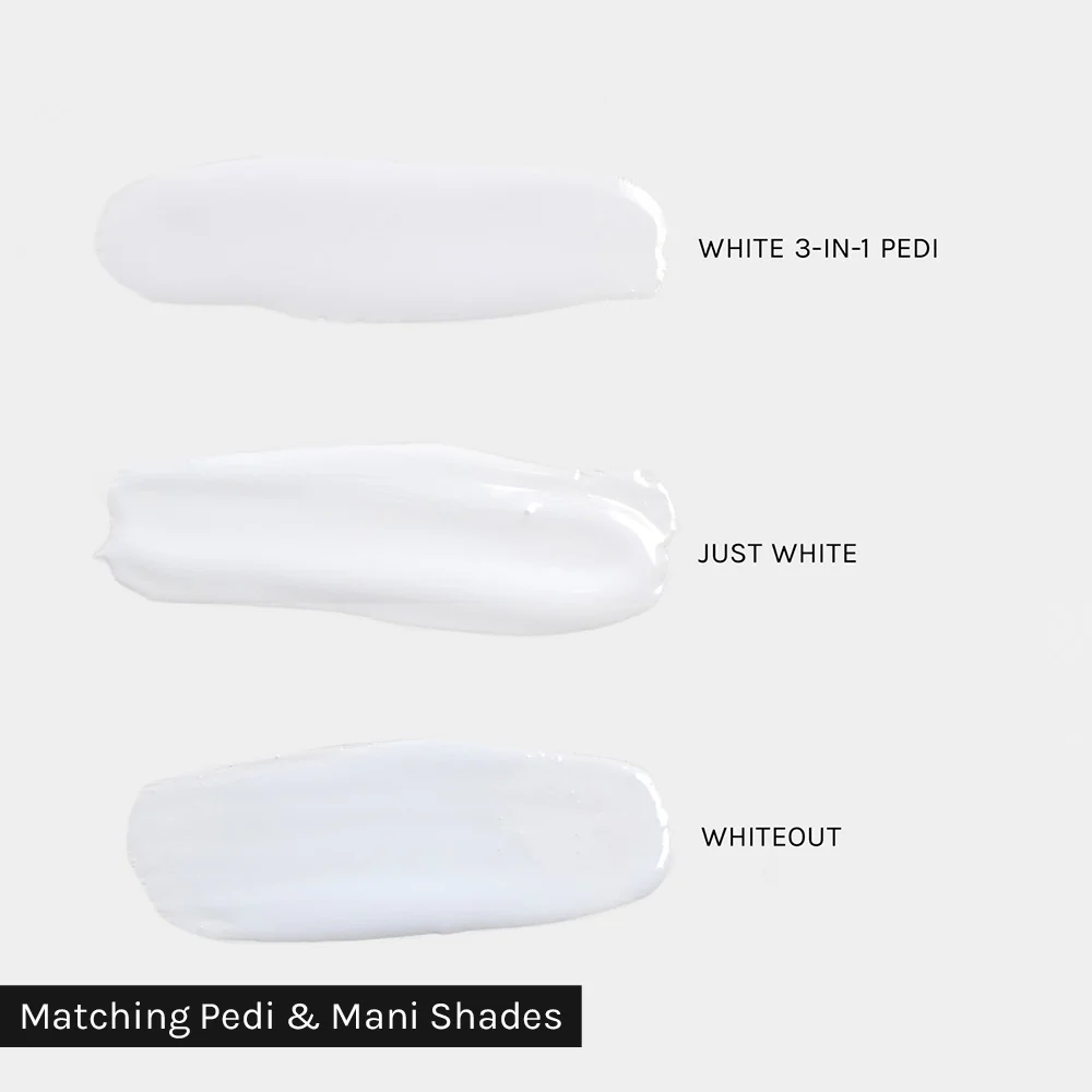 White 3-in-1 Pedicure Polish - Image 5